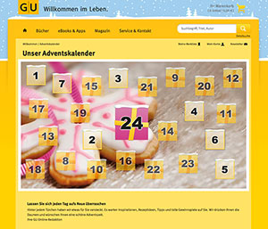 Adventskalender Gewinnspiel GU